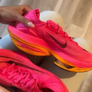 Nike Alphafly Air ZoomX Women's Vibrant Pink and Orange Athletic Shoes